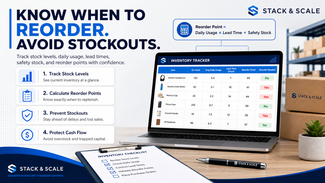 How to Know When to Reorder Inventory for Your Online Store